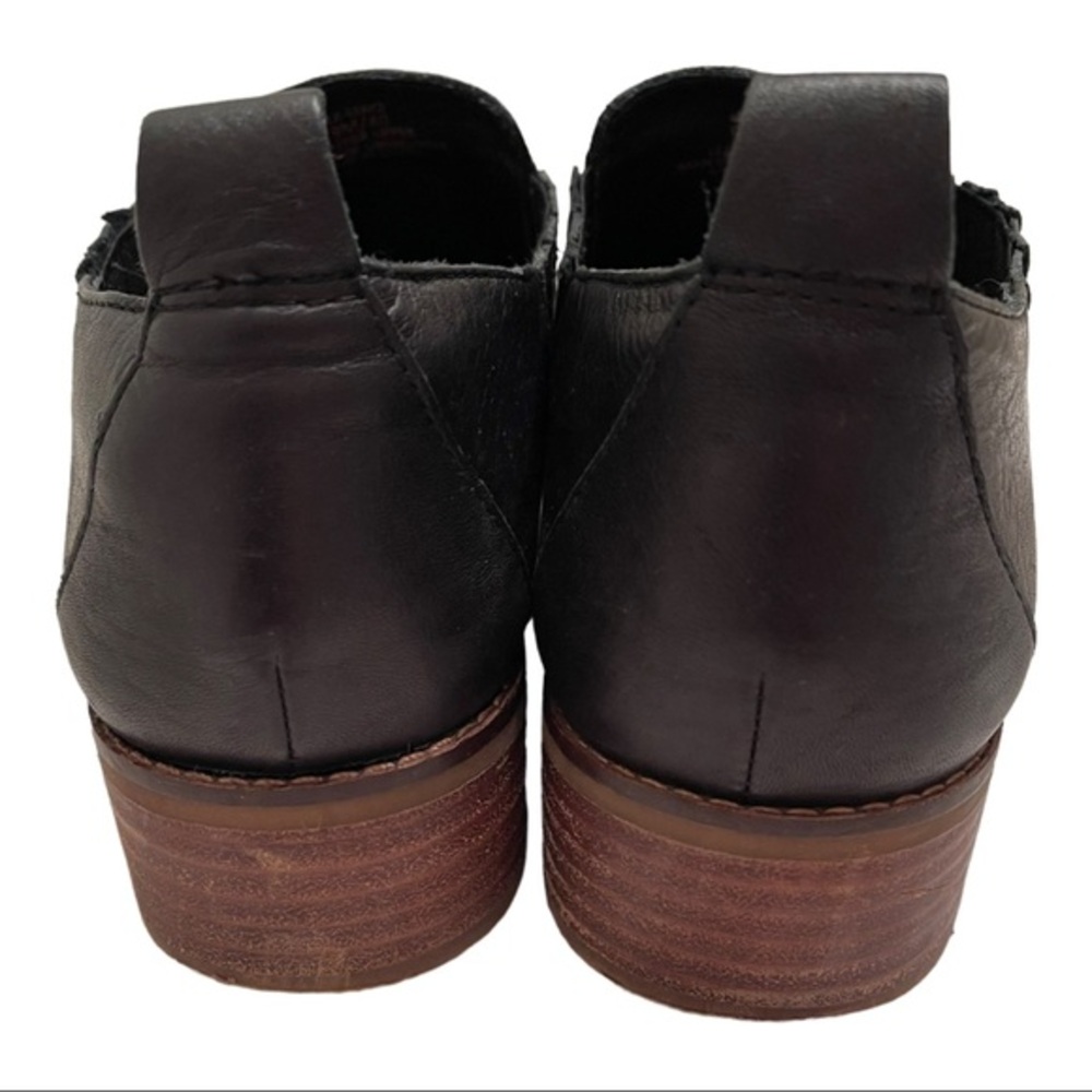 LUCKY BRAND Lenci Black Low Ankle Boot Pebbled Leather Size 9/40 - Picture 5 of 8